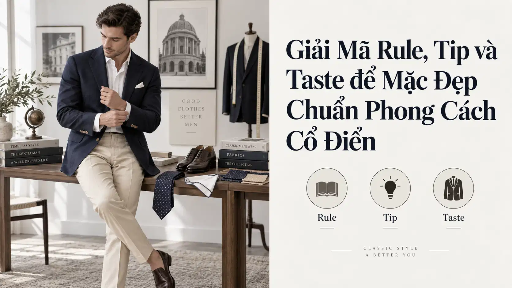 Rule, Tip Và Taste Trong Classic Menswear: Phân Biệt Quy Tắc, Mẹo Phối Đồ Và Gu Cá Nhân
