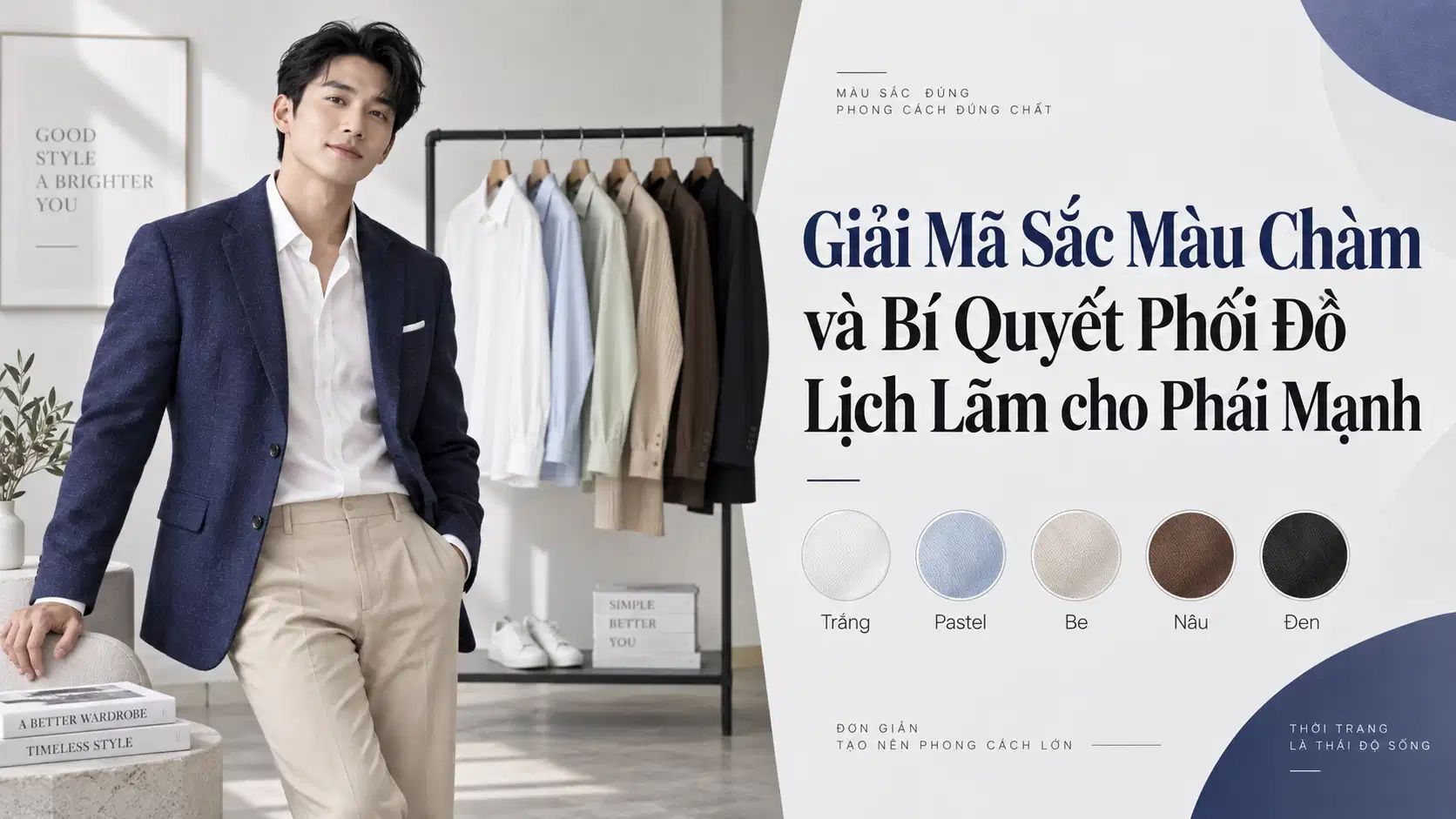 Giải Mã Sắc Màu Chàm và Bí Quyết Phối Đồ Lịch Lãm cho Phái Mạnh