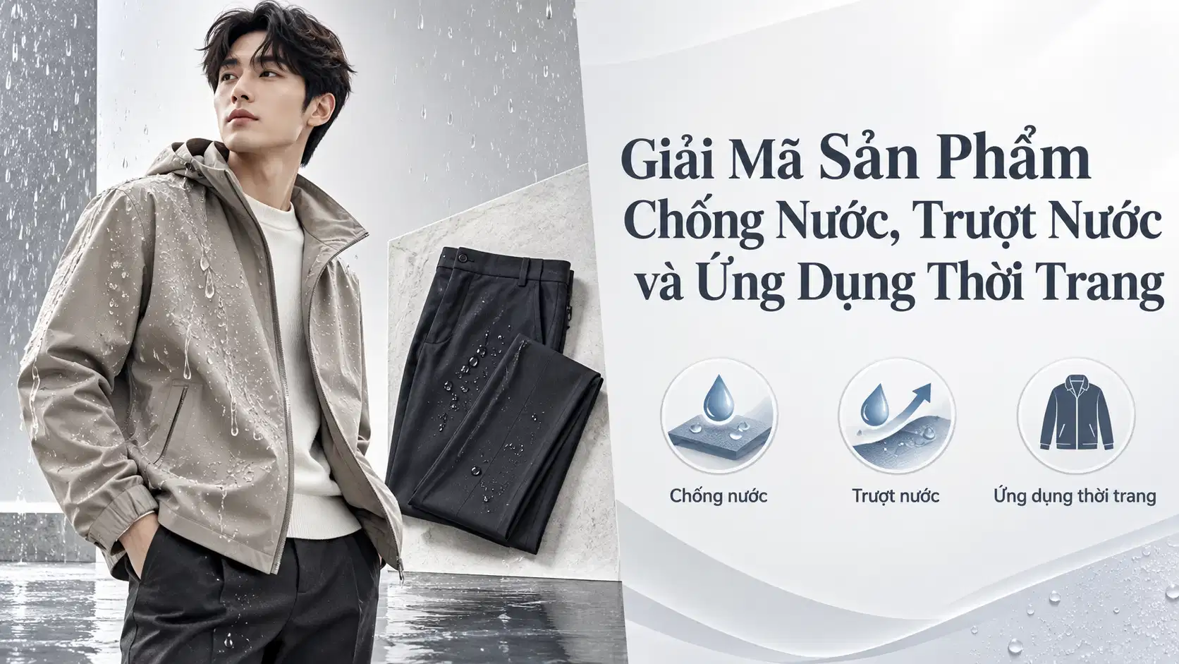 Giải Mã Sản Phẩm Chống Nước, Trượt Nước và Ứng Dụng Thời Trang