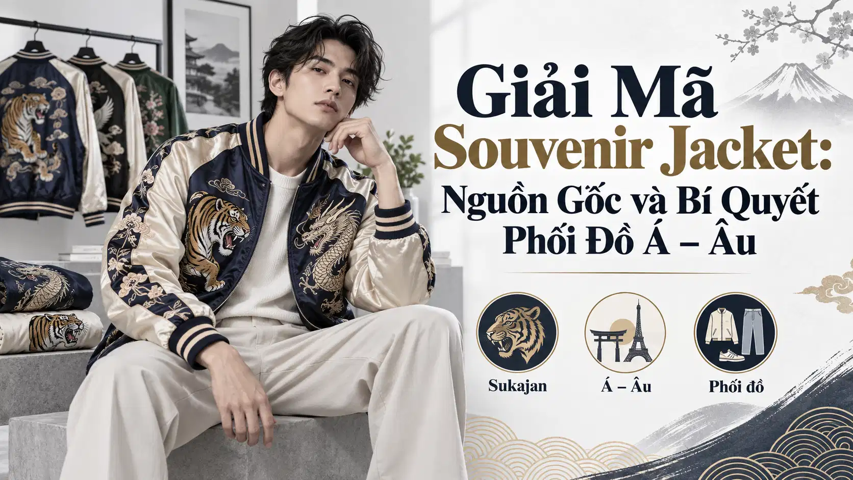 Giải Mã Souvenir Jacket: Nguồn Gốc và Bí Quyết Phối Đồ Á – Âu