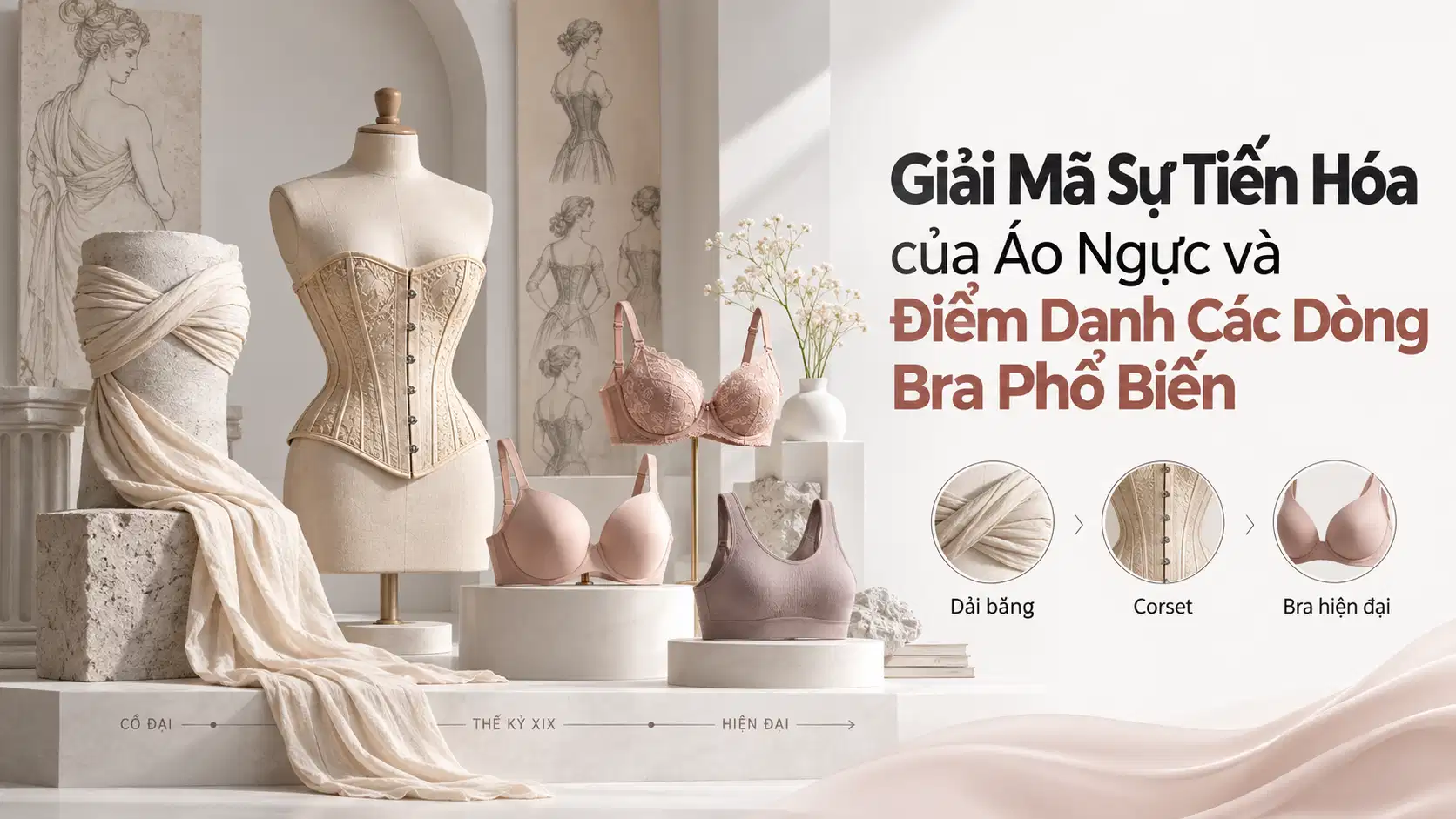 Giải Mã Sự Tiến Hóa của Áo Ngực và Điểm Danh Các Dòng Bra Phổ Biến
