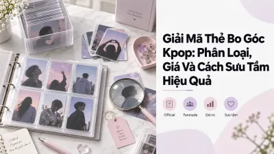 Giải Mã Thẻ Bo Góc Kpop: Phân Loại, Giá Và Cách Sưu Tầm Hiệu Quả
