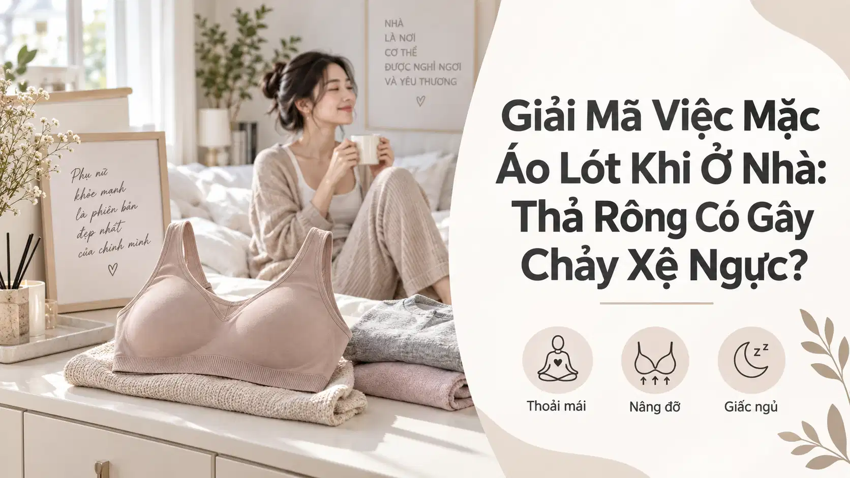 Giải Mã Việc Mặc Áo Lót Khi Ở Nhà: Thả Rông Có Gây Chảy Xệ Ngực?