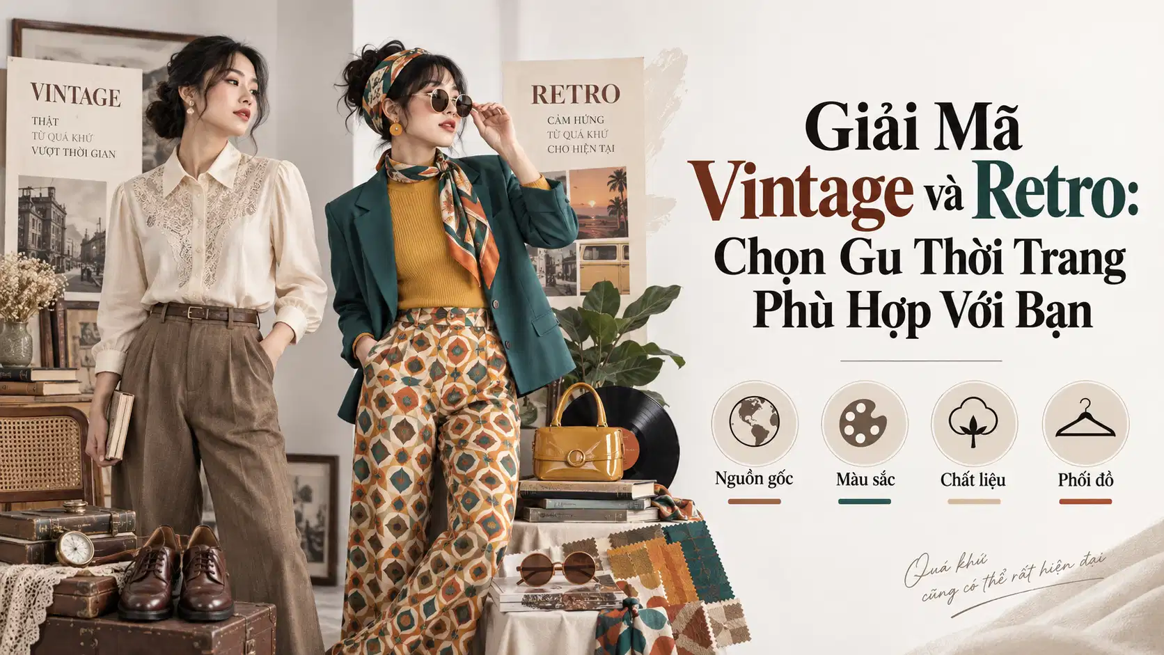 Phân Biệt Vintage Và Retro: Chọn Gu Thời Trang Phù Hợp Với Bạn