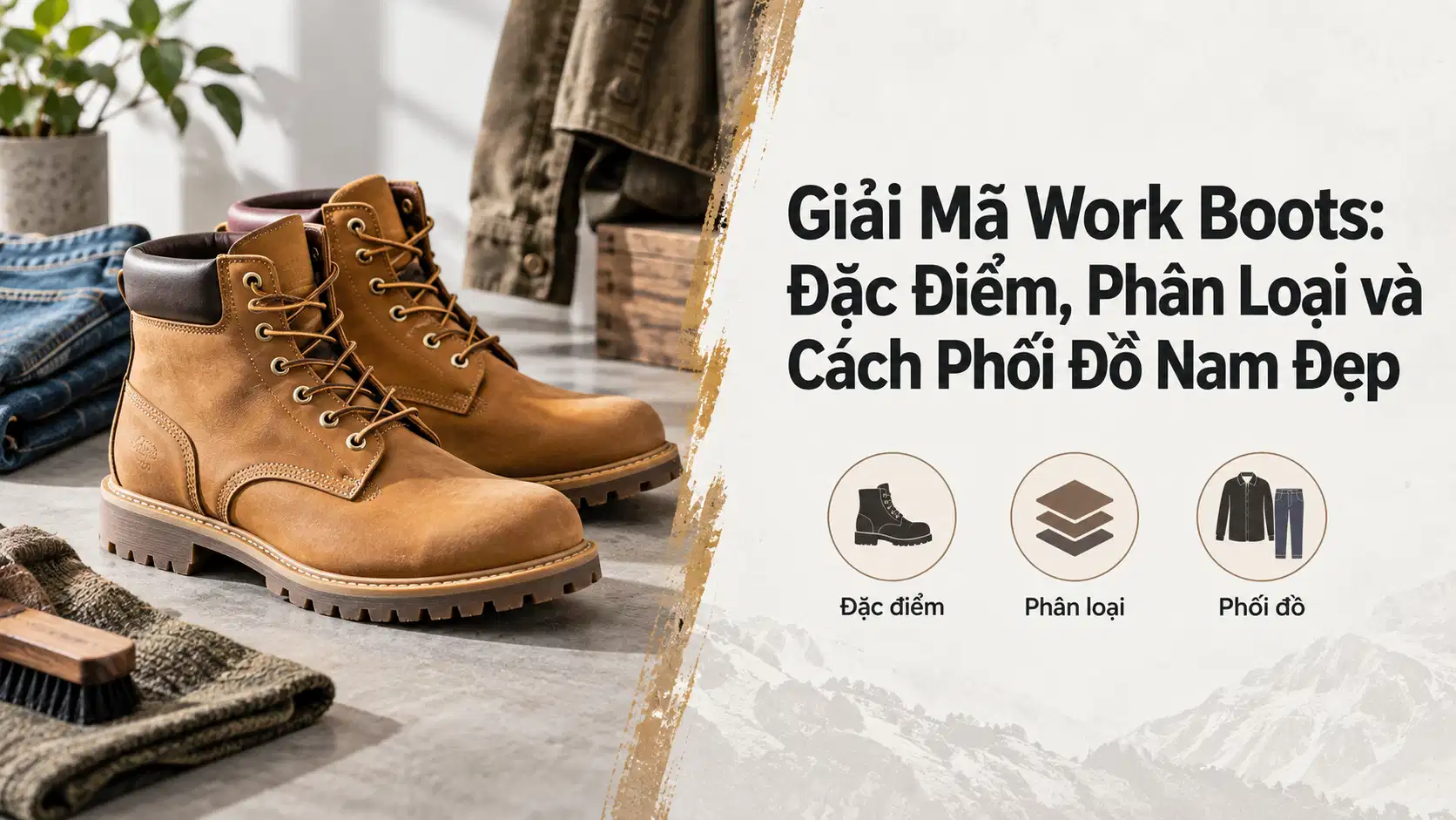 Giải Mã Work Boots: Đặc Điểm, Phân Loại và Cách Phối Đồ Nam Đẹp