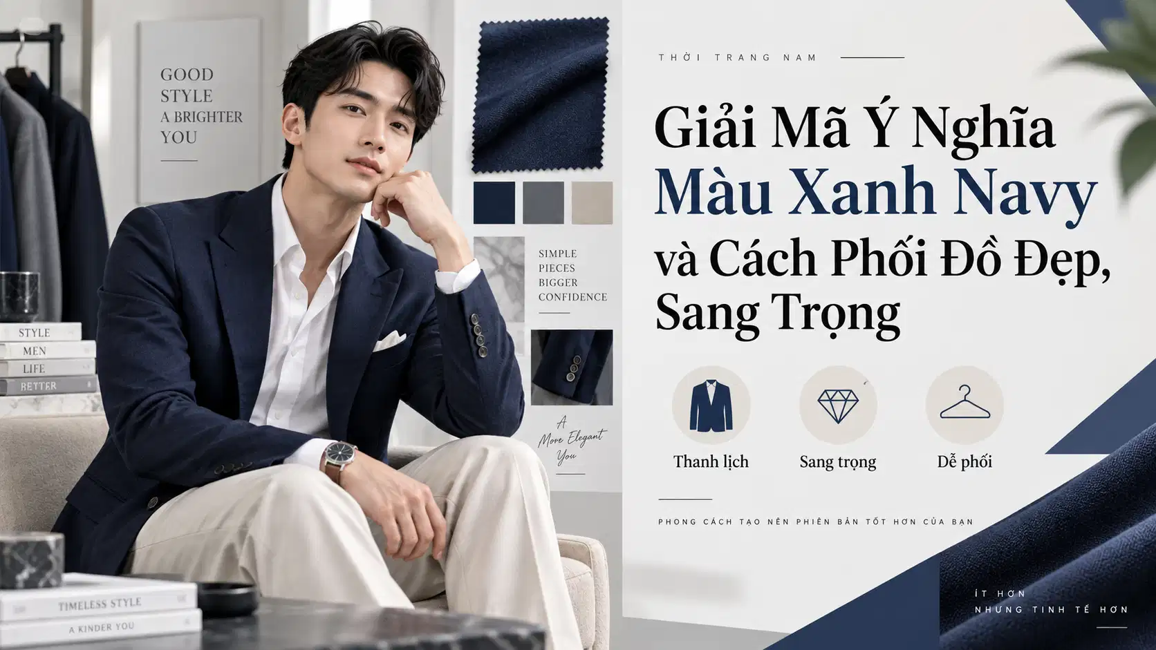 Ý Nghĩa Màu Xanh Navy Và Cách Phối Đồ Đẹp, Sang Trọng