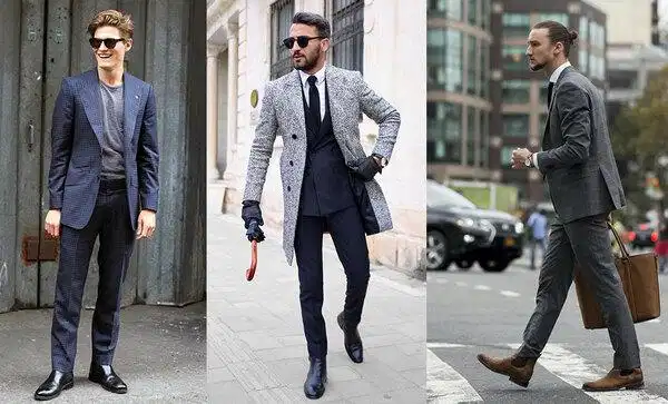 Chelsea boots kết hợp cùng quần jeans xắn gấu
