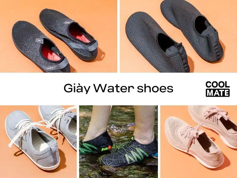 Giày Water Shoes Giày lội nước water shoes nhanh ráo nước và bám tốt trên bề mặt đá suối ẩm ướt