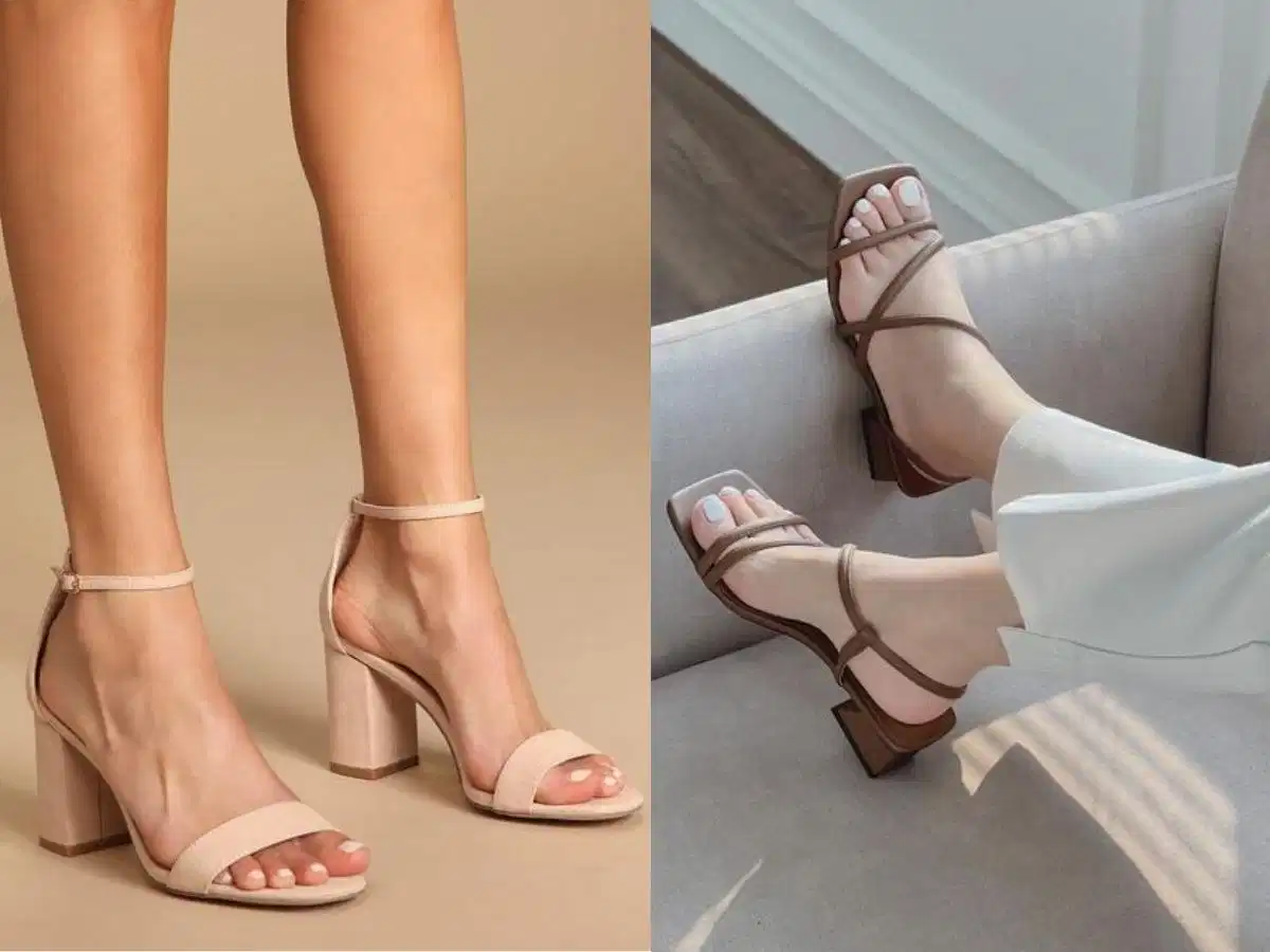 Giày Sandals nữ Sandal quai mảnh nữ phối với váy maxi