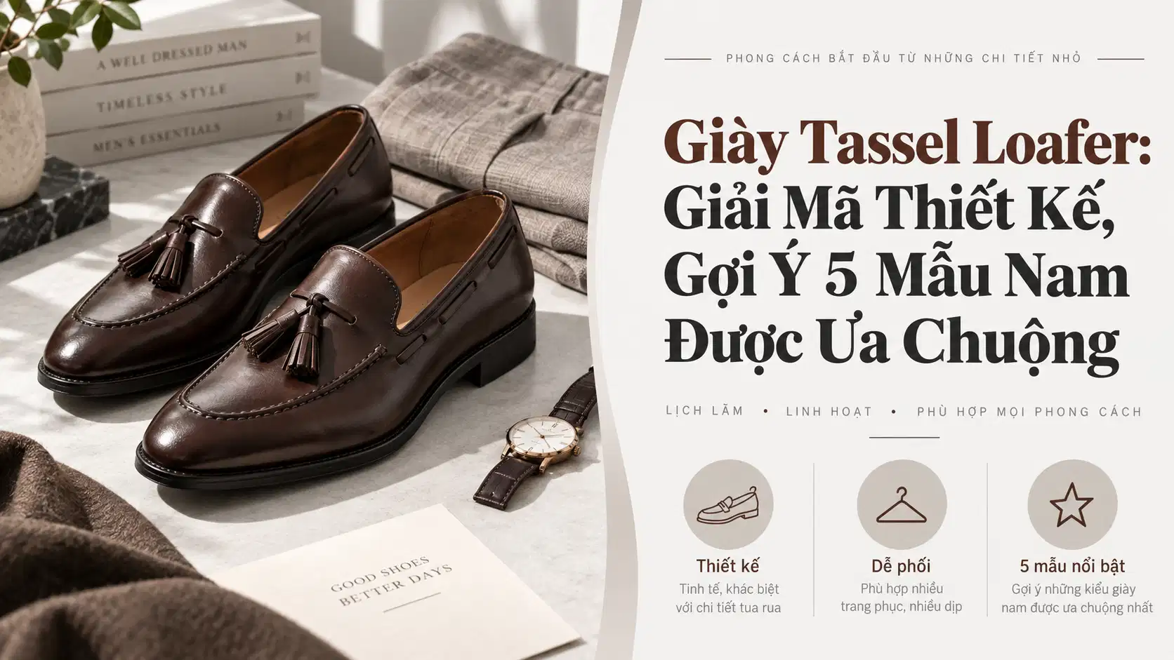 Giày Tassel Loafer: Giải Mã Thiết Kế, Gợi Ý 5 Mẫu Nam Được Ưa Chuộng