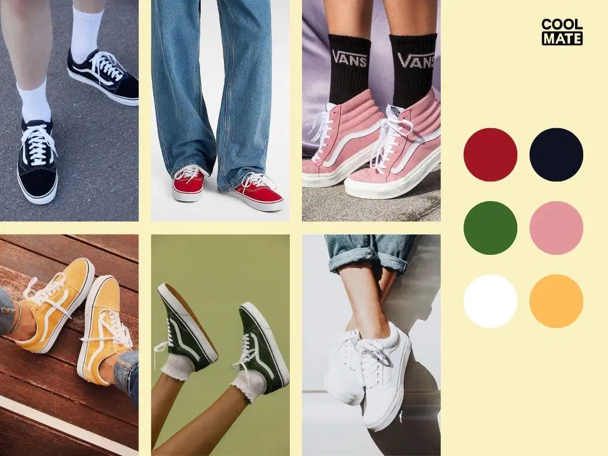 Giày Vans nữ với nhiều màu sắc và họa tiết Giày Vans nữ với nhiều màu sắc và họa tiết