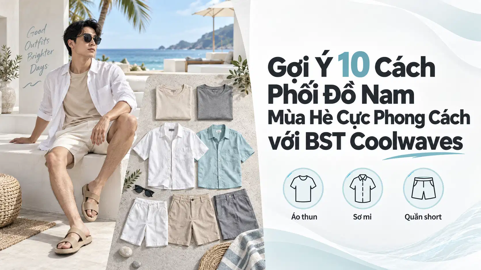 Gợi Ý 10 Cách Phối Đồ Nam Mùa Hè Cực Phong Cách với BST Coolwaves