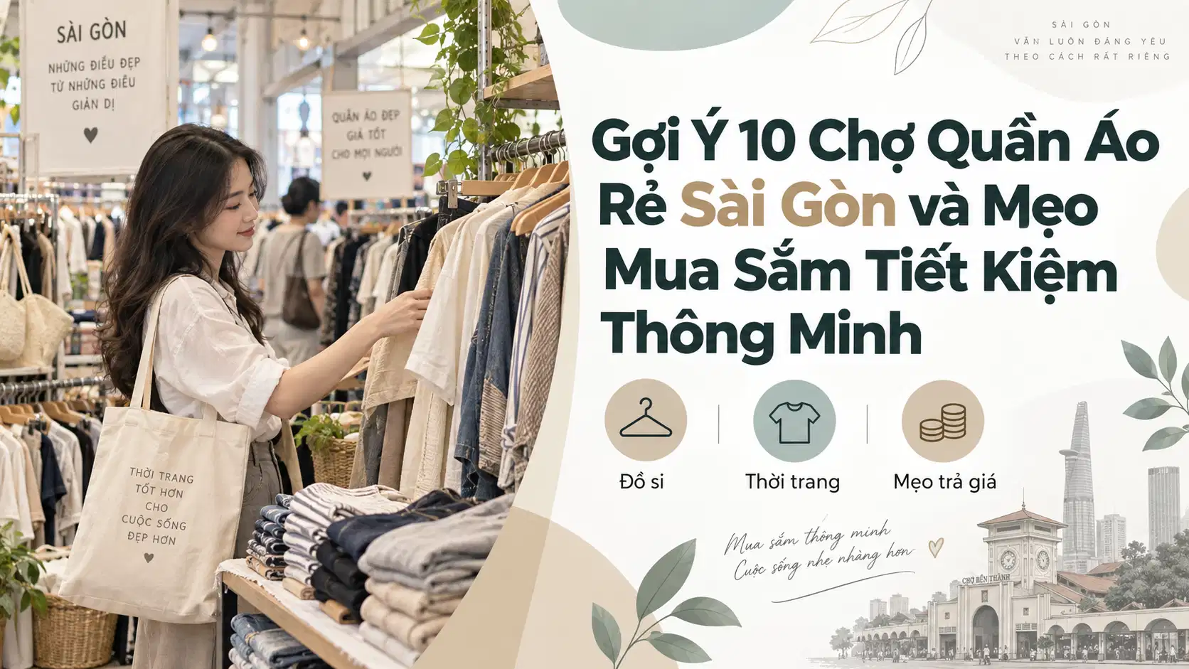 Gợi Ý 10 Chợ Quần Áo Rẻ Sài Gòn và Mẹo Mua Sắm Tiết Kiệm Thông Minh