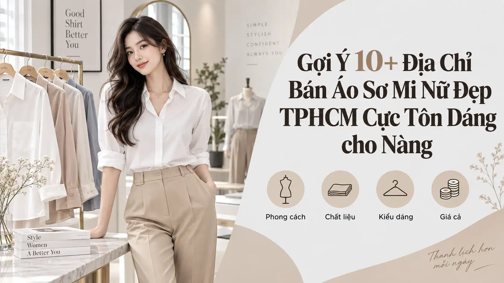 Gợi Ý 10+ Địa Chỉ Bán Áo Sơ Mi Nữ Đẹp TPHCM Cực Tôn Dáng cho Nàng