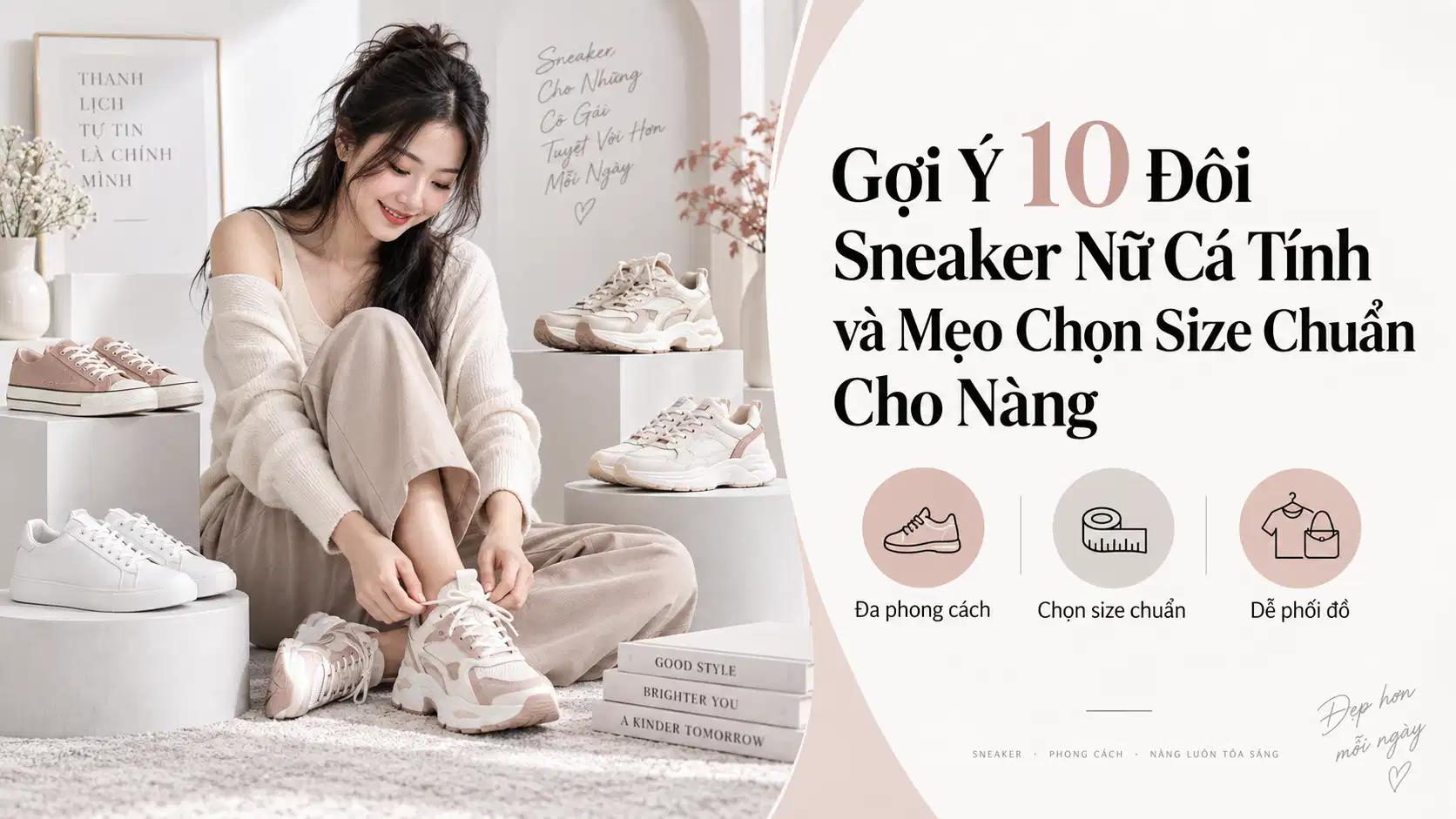 Gợi Ý 10 Đôi Sneaker Nữ Cá Tính và Mẹo Chọn Size Chuẩn Cho Nàng