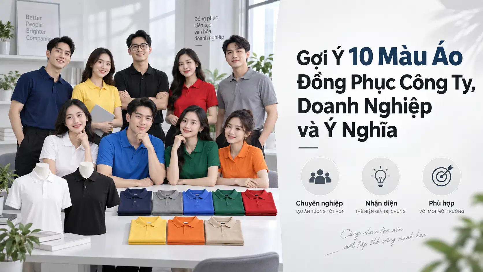 Gợi Ý 10 Màu Áo Đồng Phục Công Ty, Doanh Nghiệp và Ý Nghĩa
