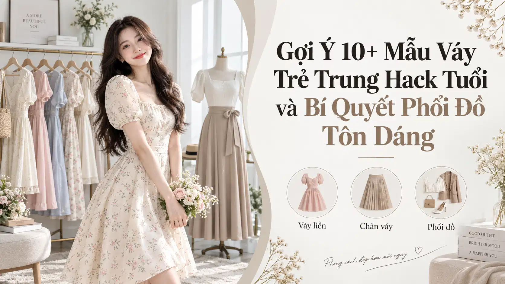 Gợi Ý 10+ Mẫu Váy Trẻ Trung Hack Tuổi và Bí Quyết Phối Đồ Tôn Dáng