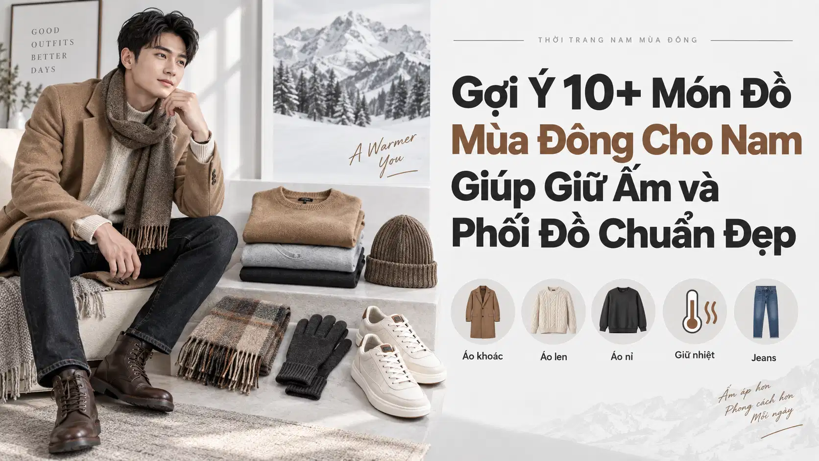 Gợi Ý 10+ Món Đồ Mùa Đông Cho Nam Giúp Giữ Ấm và Phối Đồ Chuẩn Đẹp