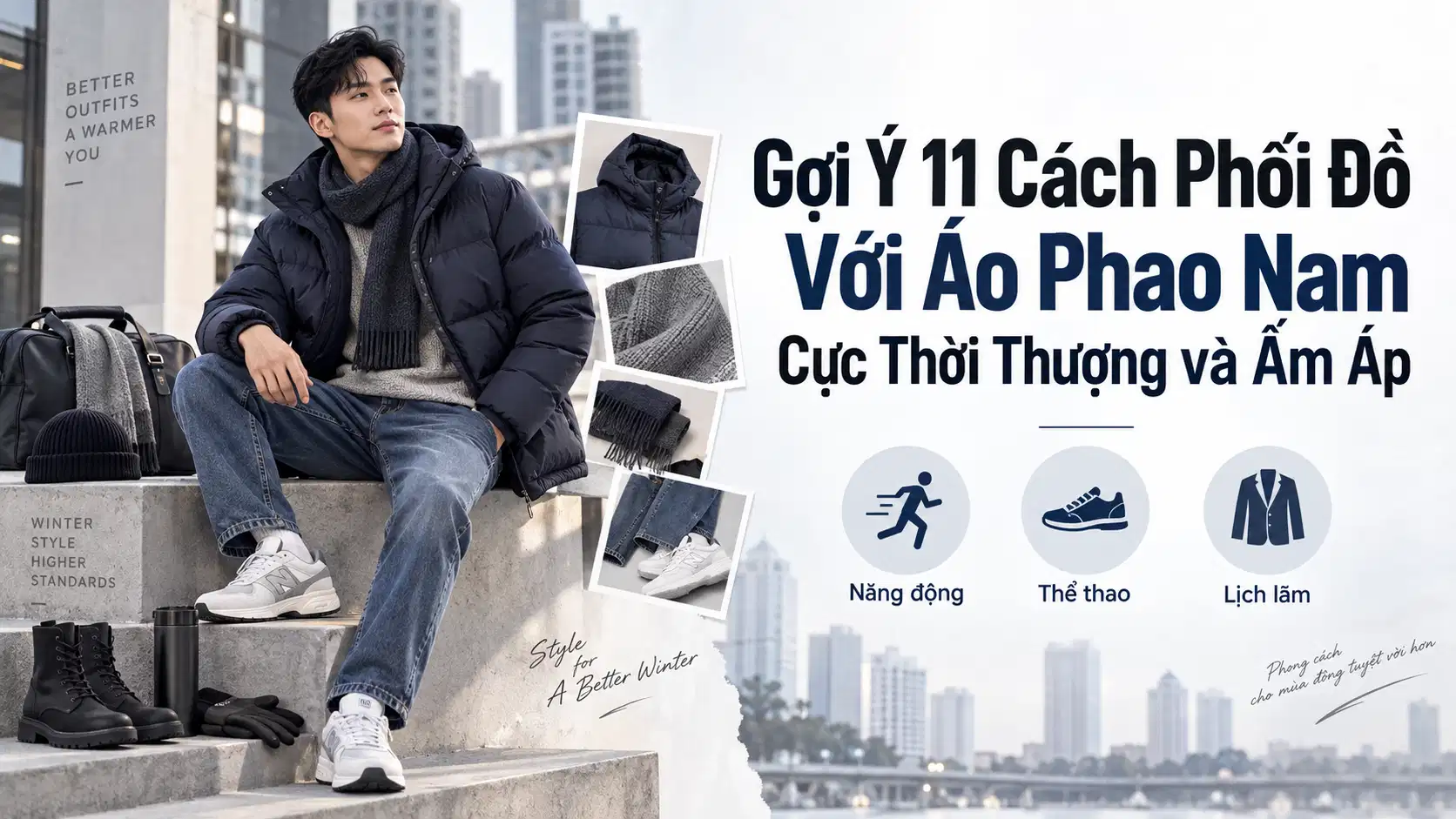 Gợi Ý 11 Cách Phối Đồ Với Áo Phao Nam Cực Thời Thượng và Ấm Áp