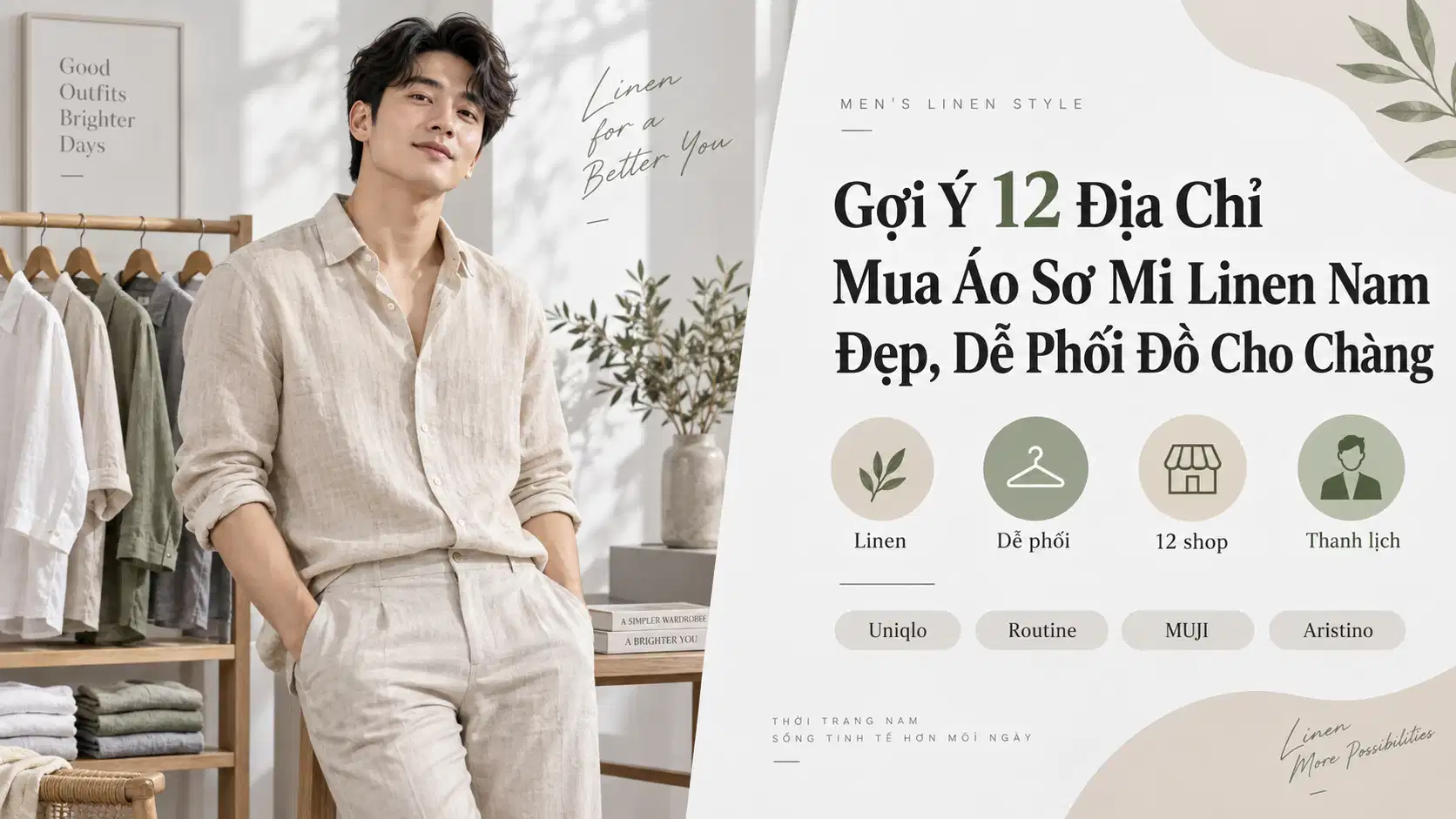 Gợi Ý 12 Địa Chỉ Mua Áo Sơ Mi Linen Nam Đẹp, Dễ Phối Đồ Cho Chàng