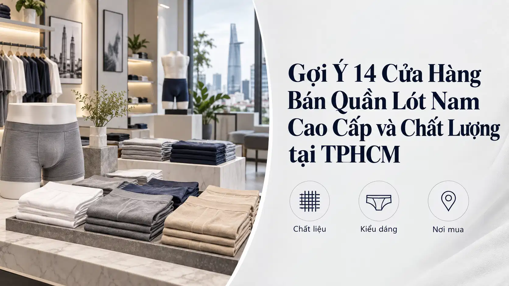 Gợi Ý 14 Cửa Hàng Bán Quần Lót Nam Cao Cấp và Chất Lượng tại TPHCM