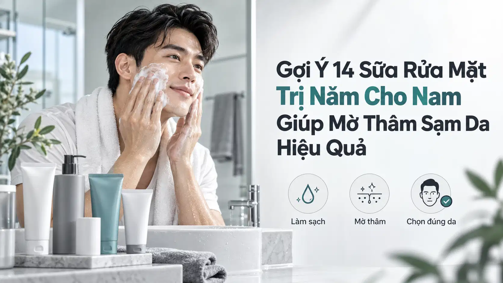 Gợi Ý 14 Sữa Rửa Mặt Trị Nám Cho Nam Giúp Mờ Thâm Sạm Da Hiệu Quả