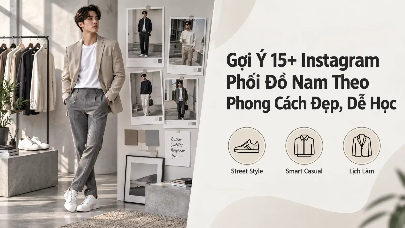 Gợi Ý 15+ Instagram Phối Đồ Nam Theo Phong Cách Đẹp, Dễ Học