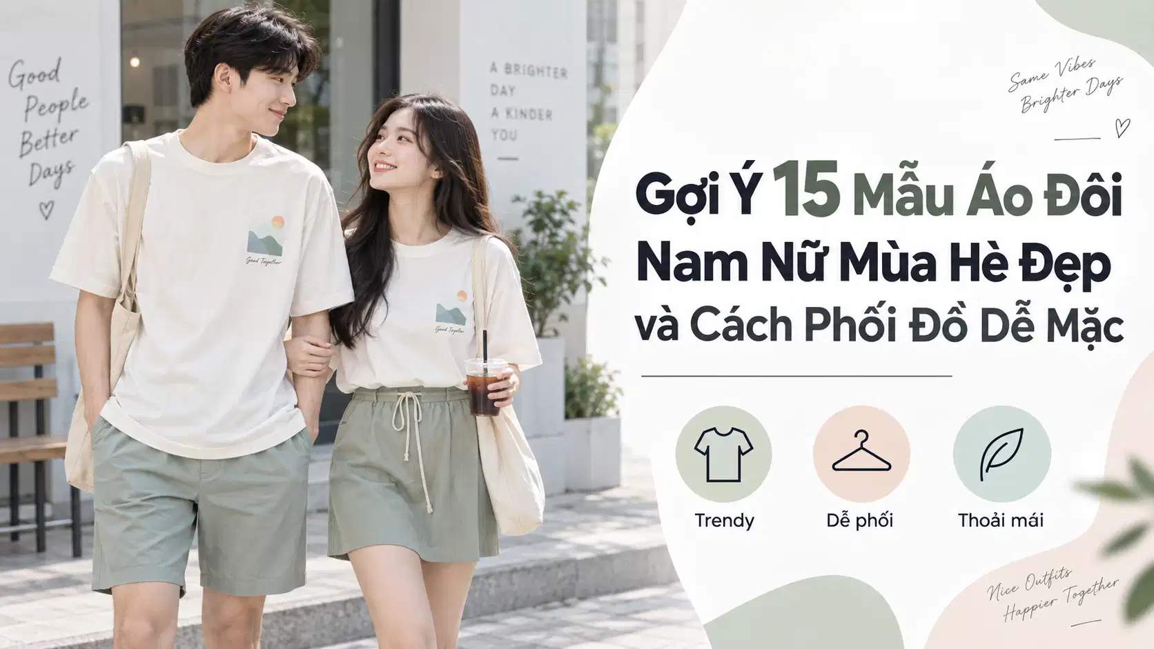 Gợi Ý 15 Mẫu Áo Đôi Nam Nữ Mùa Hè Đẹp và Cách Phối Đồ Dễ Mặc