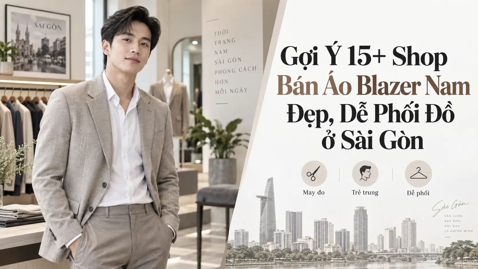 Gợi Ý 15+ Shop Bán Áo Blazer Nam Đẹp, Dễ Phối Đồ ở Sài Gòn