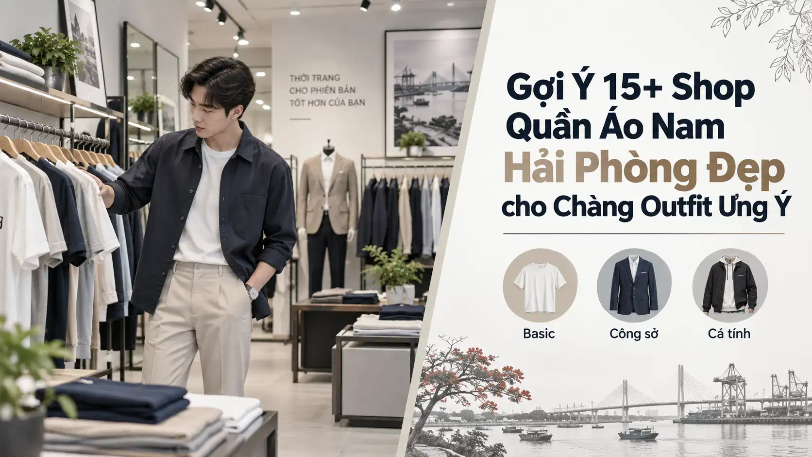 Gợi Ý 15+ Shop Quần Áo Nam Hải Phòng Đẹp cho Chàng Outfit Ưng Ý
