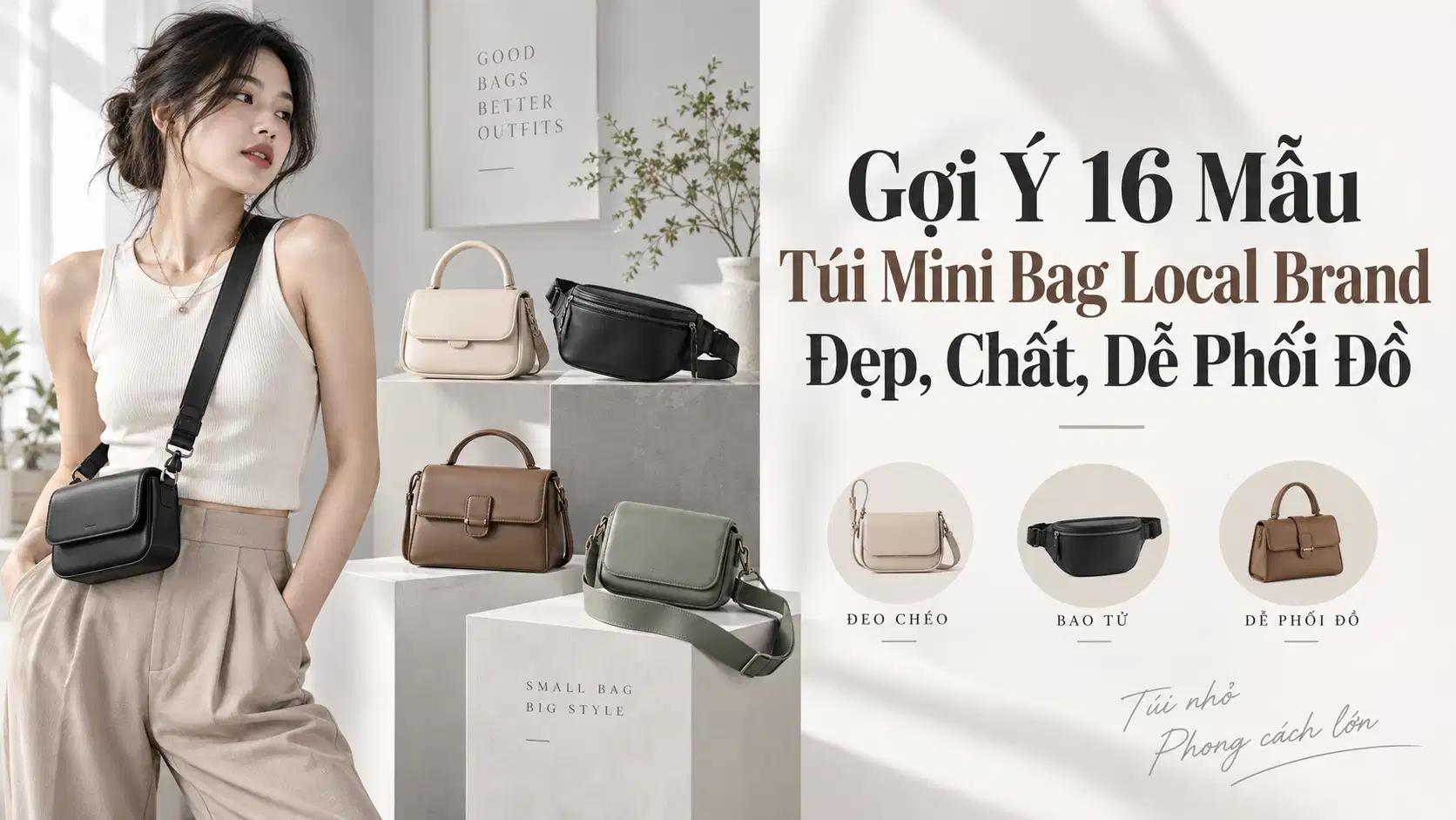 Gợi Ý 16 Mẫu Túi Mini Bag Local Brand Đẹp, Chất, Dễ Phối Đồ