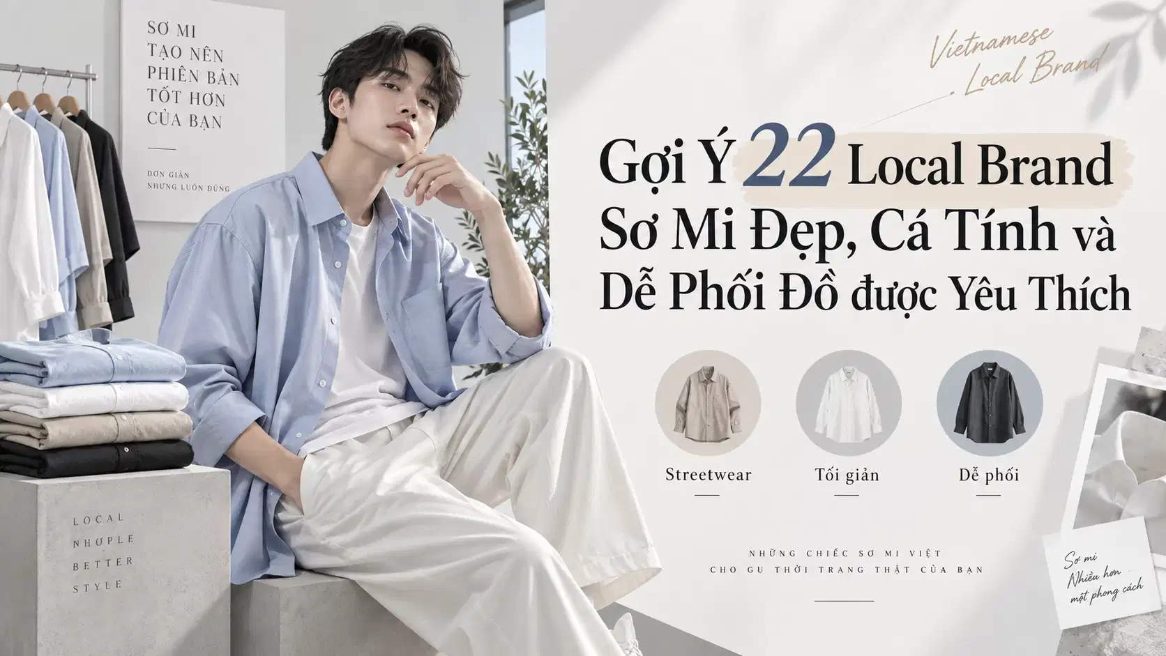 Gợi Ý 22 Local Brand Sơ Mi Đẹp, Cá Tính và Dễ Phối Đồ được Yêu Thích