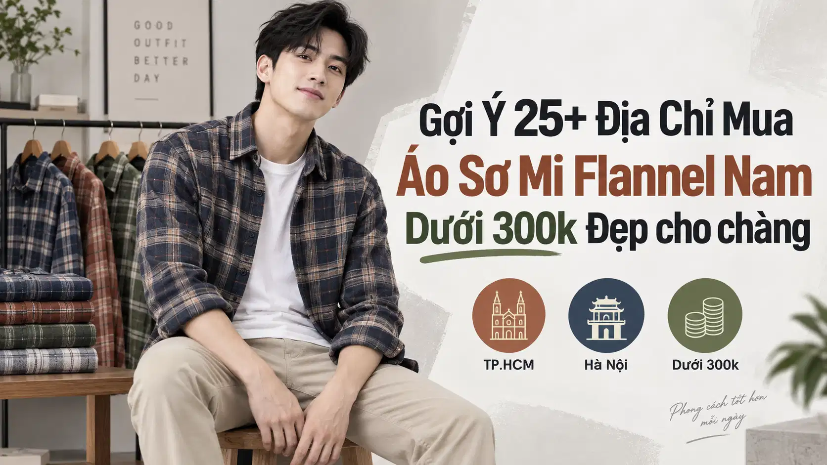 Gợi Ý 25+ Địa Chỉ Mua Áo Sơ Mi Flannel Nam Dưới 300k Đẹp cho chàng