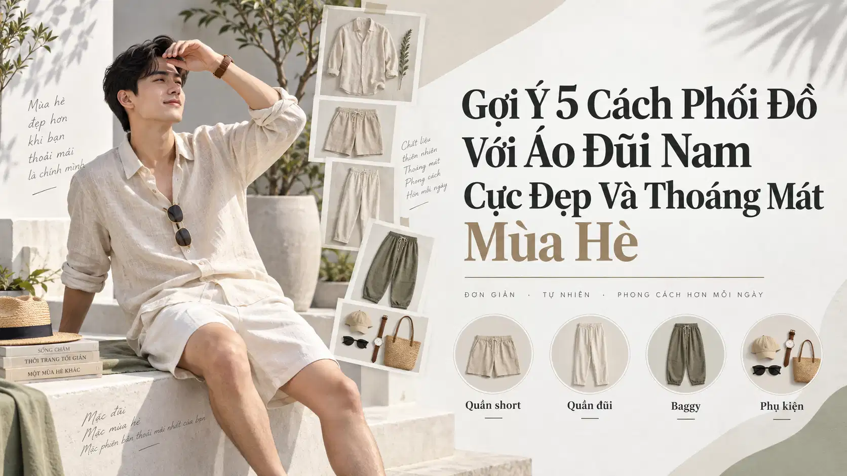 Gợi Ý 5 Cách Phối Đồ Với Áo Đũi Nam Cực Đẹp Và Thoáng Mát Mùa Hè