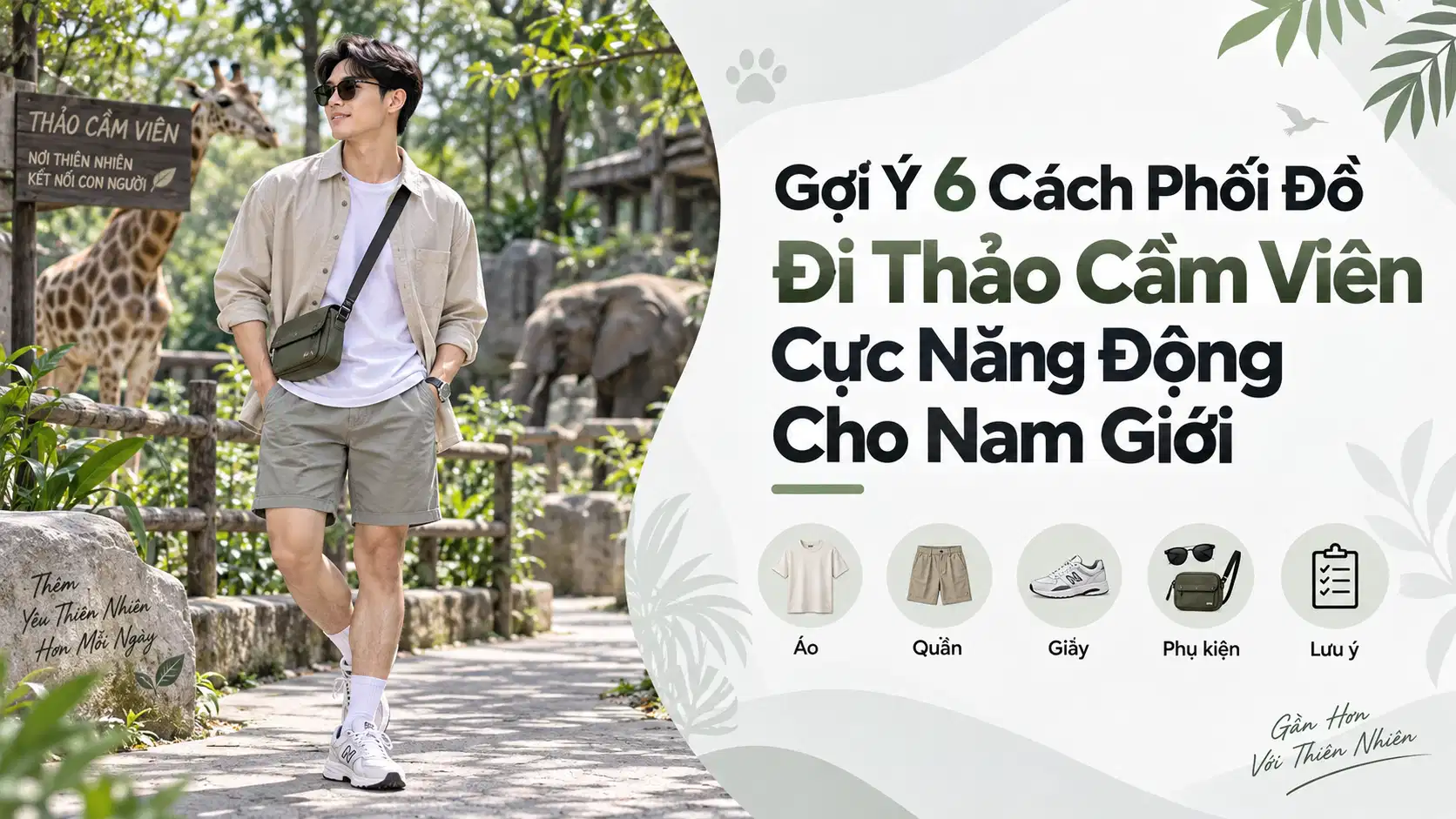 Gợi Ý 6 Cách Phối Đồ Đi Thảo Cầm Viên Cực Năng Động Cho Nam Giới