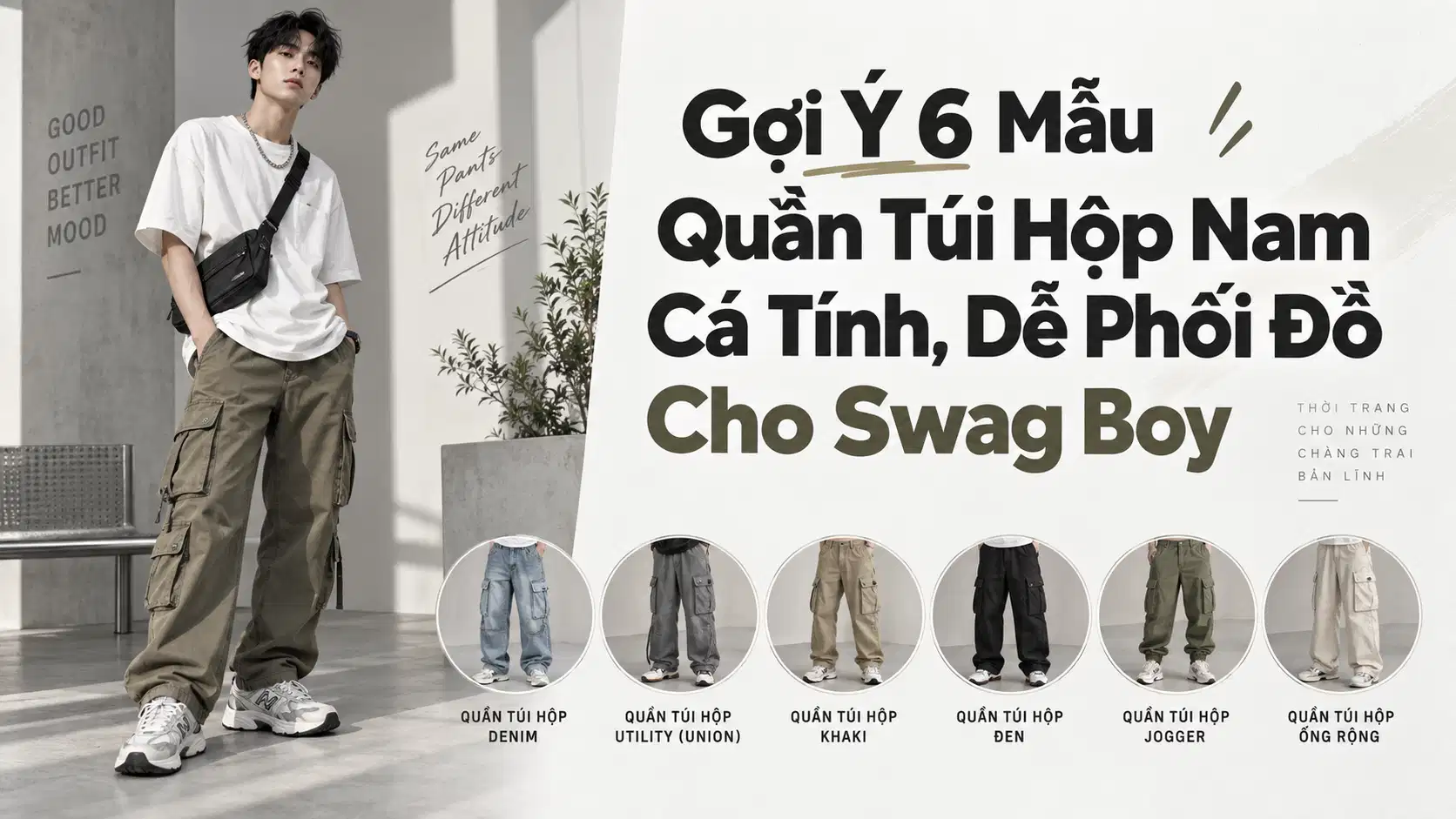 Gợi Ý 6 Mẫu Quần Túi Hộp Nam Cá Tính, Dễ Phối Đồ Cho Swag Boy
