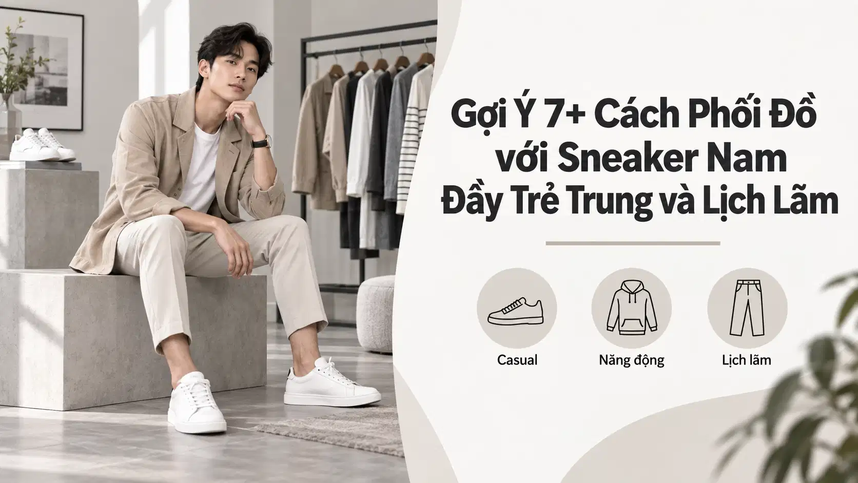Gợi Ý 7+ Cách Phối Đồ với Sneaker Nam Đầy Trẻ Trung và Lịch Lãm