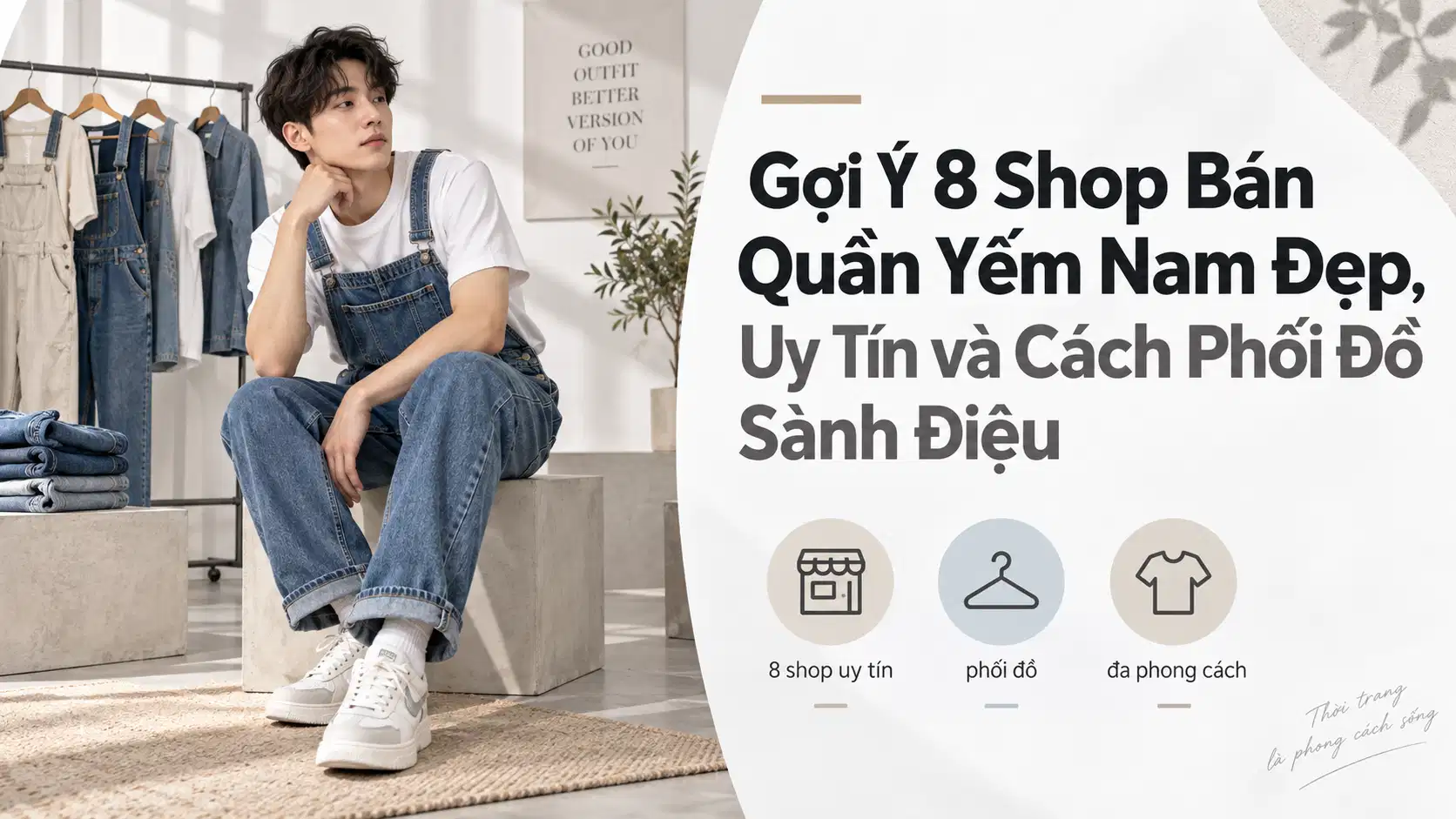 Gợi Ý 8 Shop Bán Quần Yếm Nam Đẹp, Uy Tín và Cách Phối Đồ Sành Điệu