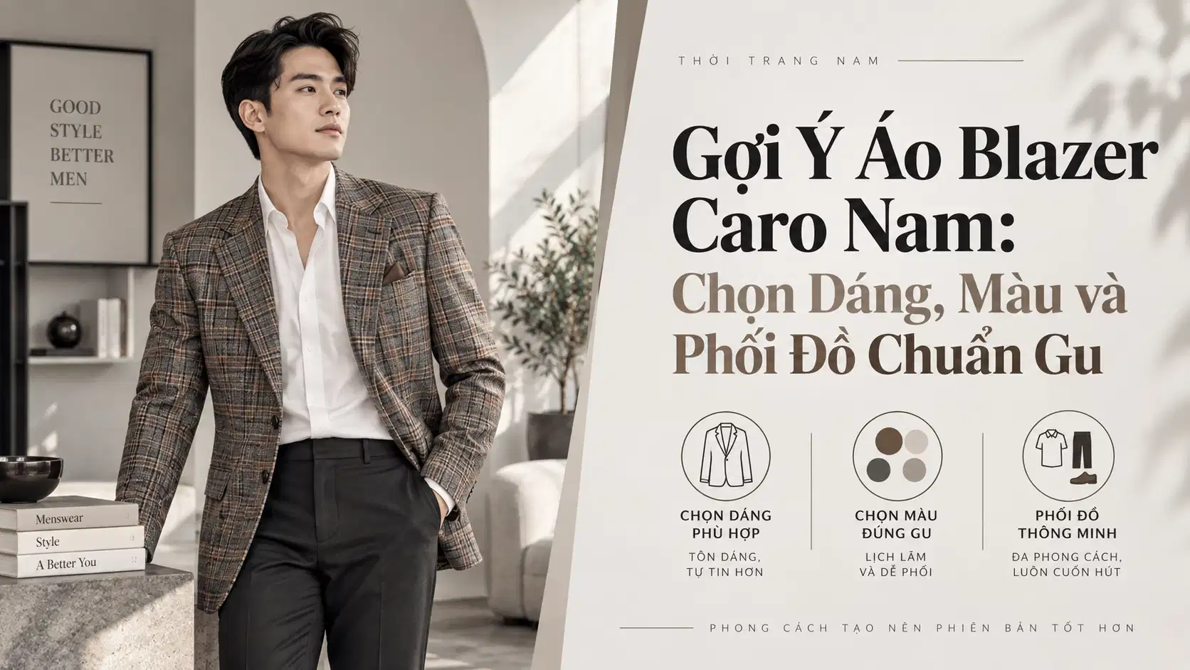 Gợi Ý Áo Blazer Caro Nam: Chọn Dáng, Màu và Phối Đồ Chuẩn Gu