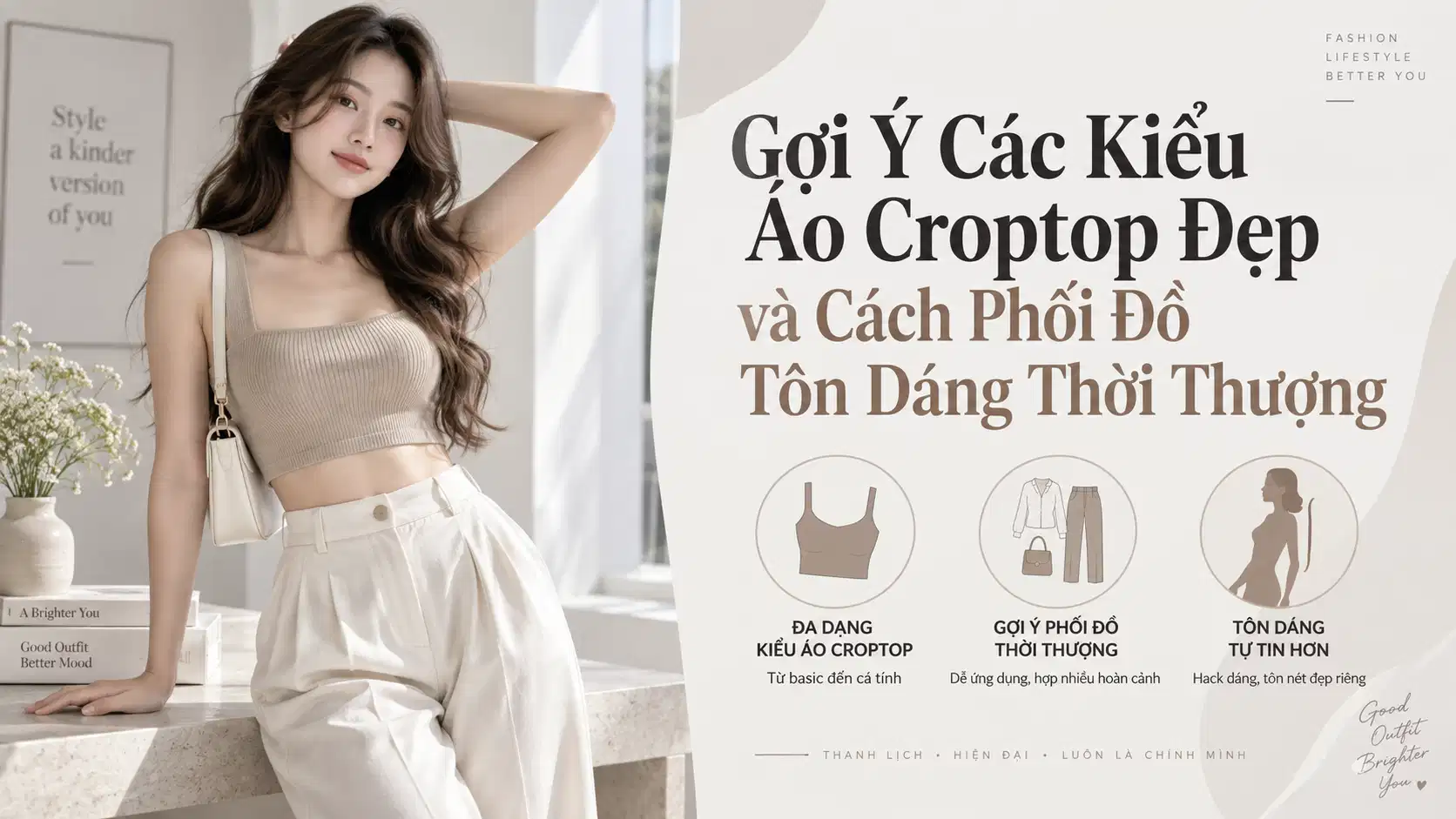 Gợi Ý Các Kiểu Áo Croptop Đẹp và Cách Phối Đồ Tôn Dáng Thời Thượng