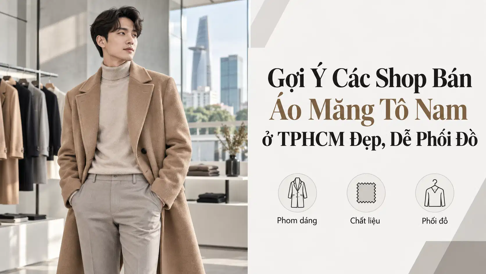 Gợi Ý Các Shop Bán Áo Măng Tô Nam ở TPHCM Đẹp, Dễ Phối Đồ