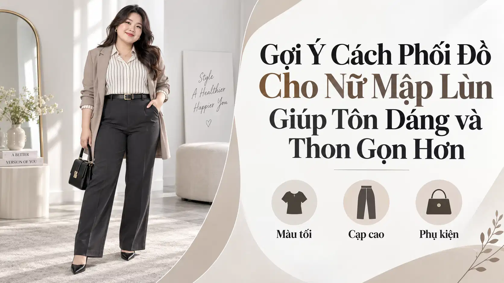 Gợi Ý Cách Phối Đồ Cho Nữ Mập Lùn Giúp Tôn Dáng và Thon Gọn Hơn