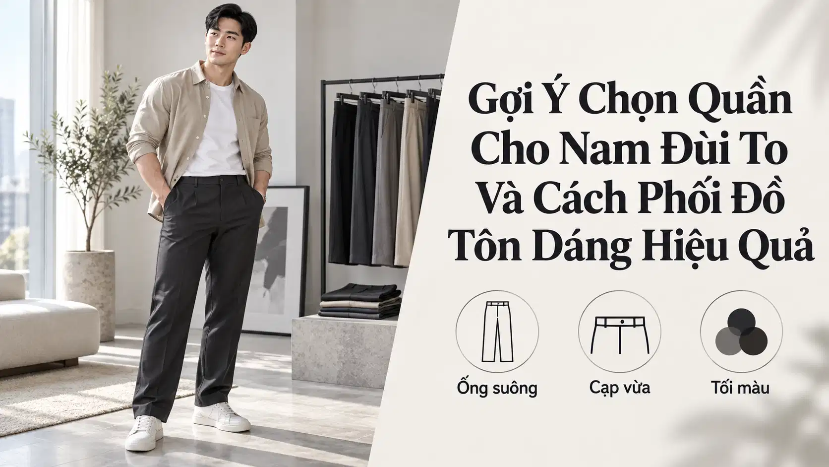 Gợi Ý Chọn Quần Cho Nam Đùi To Và Cách Phối Đồ Tôn Dáng Hiệu Quả