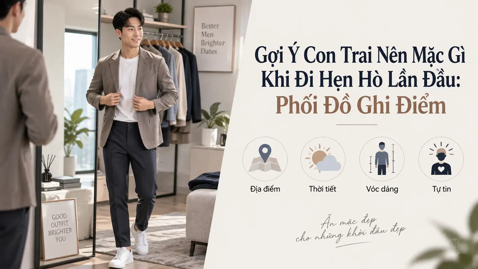 Gợi Ý Con Trai Nên Mặc Gì Khi Đi Hẹn Hò Lần Đầu: Phối Đồ Ghi Điểm