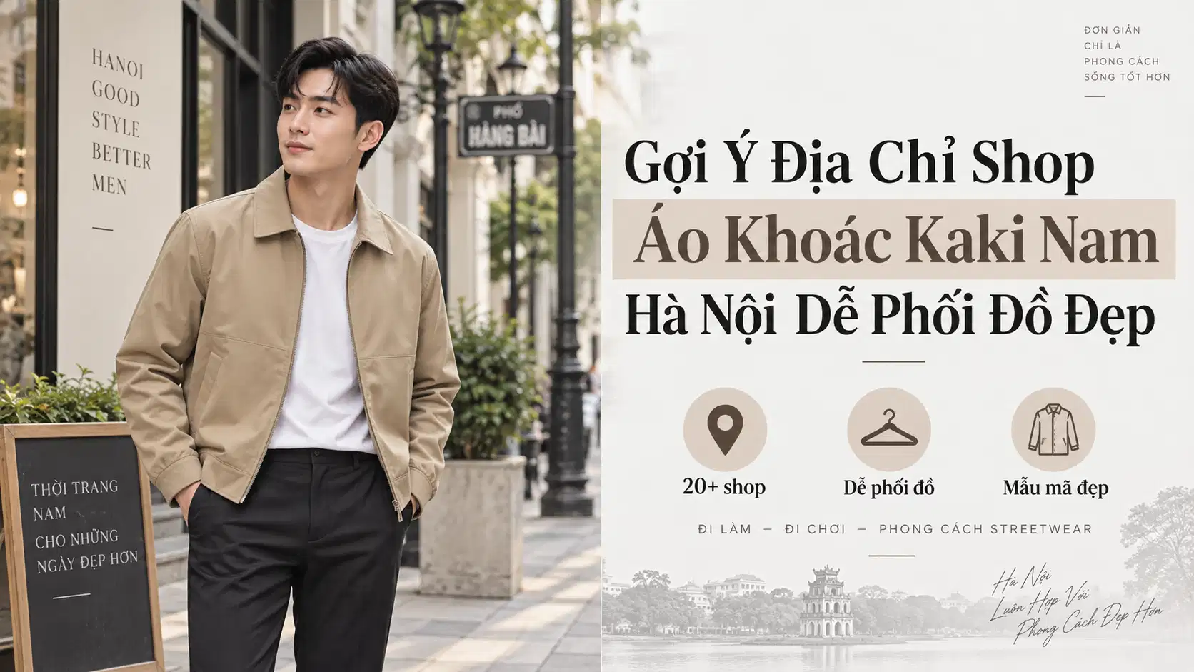 Gợi Ý Địa Chỉ Shop Áo Khoác Kaki Nam Hà Nội Dễ Phối Đồ Đẹp