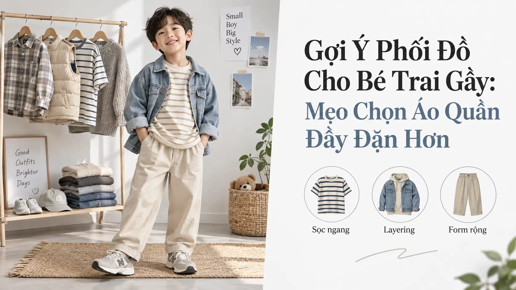 Gợi Ý Phối Đồ Cho Bé Trai Gầy: Mẹo Chọn Áo Quần Đầy Đặn Hơn