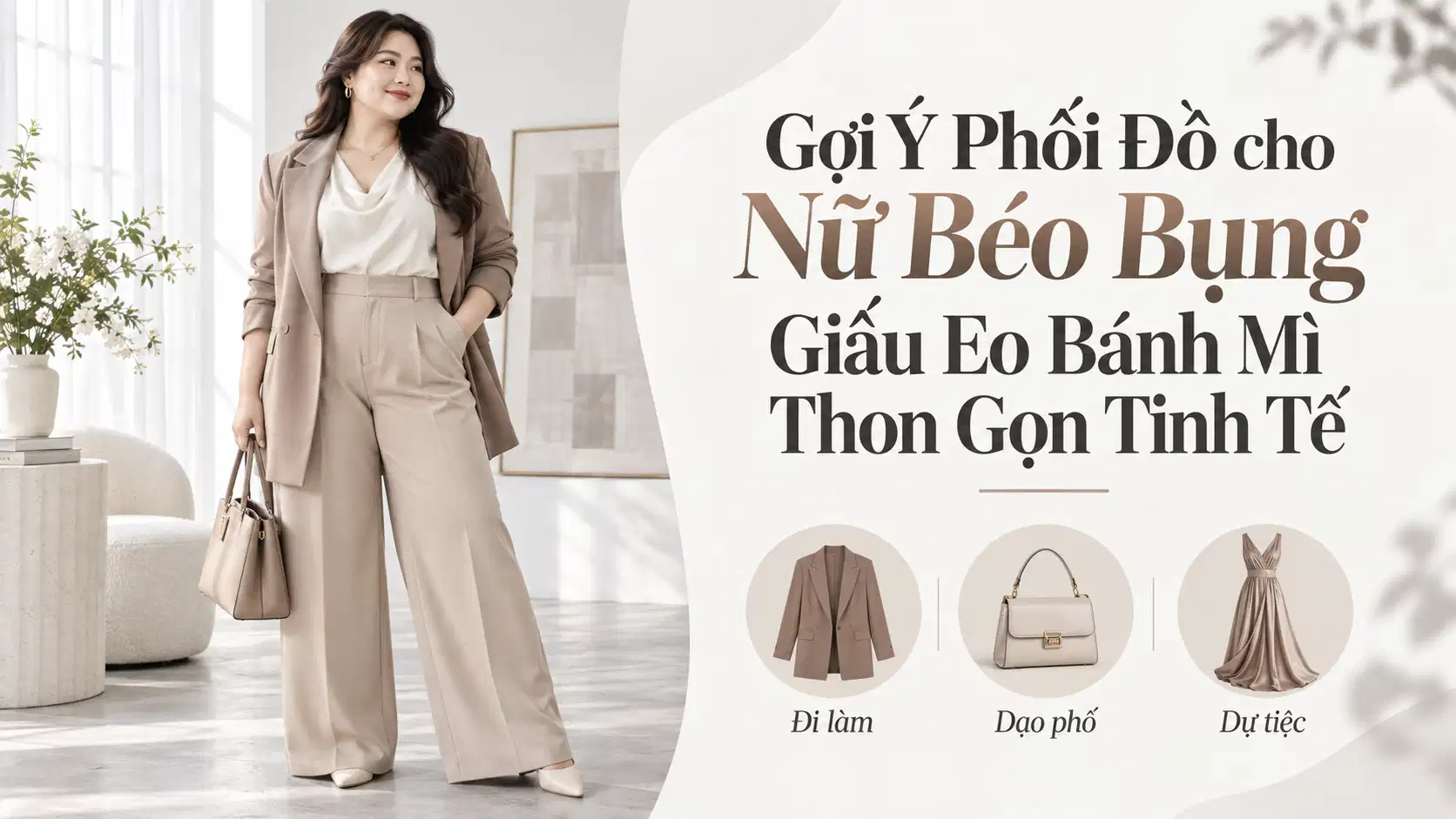 Gợi Ý Phối Đồ cho Nữ Béo Bụng Giấu Eo Bánh Mì Thon Gọn Tinh Tế