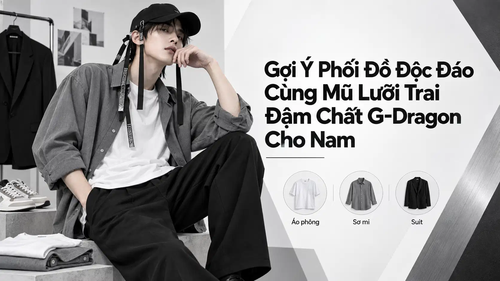 Gợi Ý Phối Đồ Độc Đáo Cùng Mũ Lưỡi Trai Đậm Chất G-Dragon Cho Nam