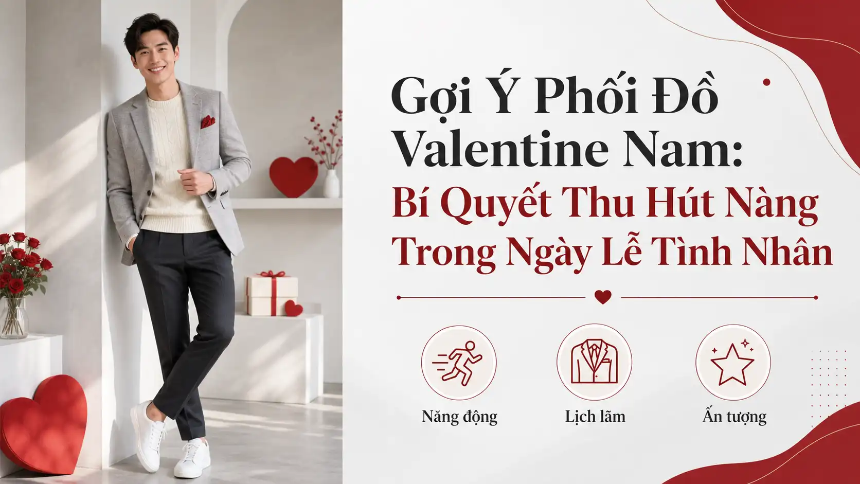 Gợi Ý Phối Đồ Valentine Nam Giúp Bạn Thu Hút Nàng