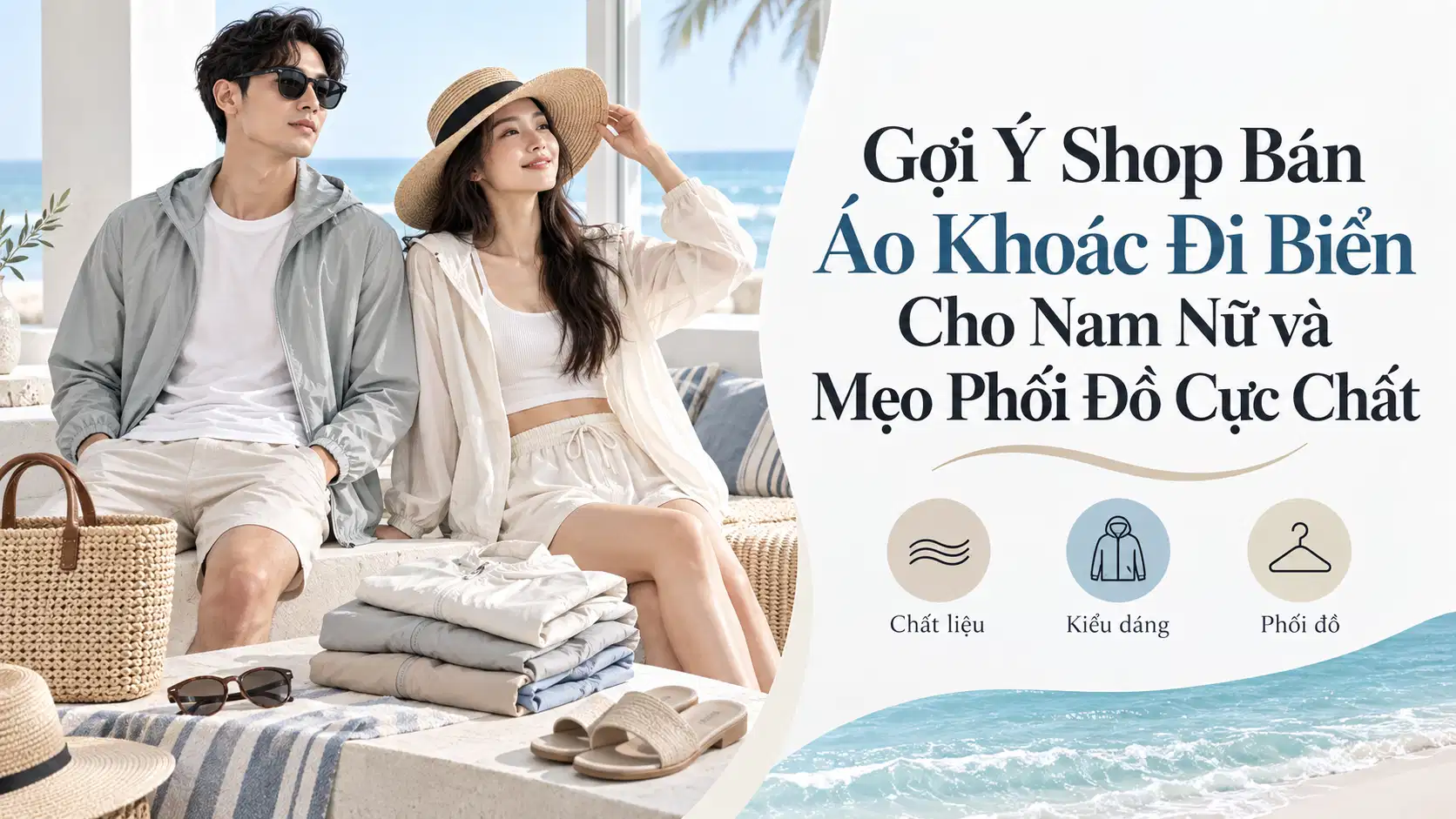 Gợi Ý Shop Bán Áo Khoác Đi Biển Cho Nam Nữ và Mẹo Phối Đồ Cực Chất